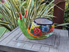 Talavera Snail Planter, Ceramic Mexican Planter Pot for Indoor Home Decor or Outdoor Garden Decor is also Exquisite Hand Painted Yard Art