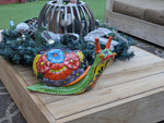 Talavera Snail Planter, Ceramic Mexican Planter Pot for Indoor Home Decor or Outdoor Garden Decor is also Exquisite Hand Painted Yard Art