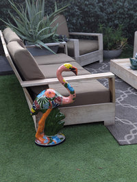 Flamingo Home Decor & Garden Art | Gorgeous Handmade Talavera Flamingo Will Enhance Your Home, Porch or Outdoor Decorations