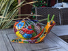 Talavera Snail Planter, Ceramic Mexican Planter Pot for Indoor Home Decor or Outdoor Garden Decor is also Exquisite Hand Painted Yard Art