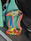 Pink Flamingo Home Decor or Yard Art, Talavera Pottery to use as Home Decor, Porch Decoration or Outdoor Decor