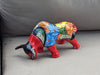 Talavera Bull Decor Figurine Statue, Talavera Pottery Book Shelf Decor, Indoor or Outdoor Decor, Housewarming Gift