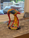 Pink Flamingo Home Decor or Yard Art, Talavera Pottery to use as Home Decor, Porch Decoration or Outdoor Decor