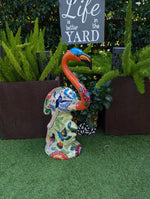 Flamingo Home Decor & Garden Art | Gorgeous Handmade Talavera Flamingo Will Enhance Your Home, Porch or Outdoor Decorations