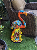 Flamingo Home Decor & Garden Art | Gorgeous Handmade Talavera Flamingo Will Enhance Your Home, Porch or Outdoor Decorations