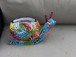 Talavera Snail Planter, Ceramic Mexican Planter Pot for Indoor Home Decor or Outdoor Garden Decor is also Exquisite Hand Painted Yard Art