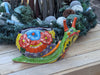 Talavera Snail Planter, Ceramic Mexican Planter Pot for Indoor Home Decor or Outdoor Garden Decor is also Exquisite Hand Painted Yard Art