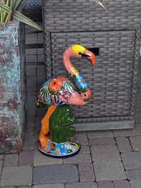 Flamingo Home Decor & Garden Art | Gorgeous Handmade Talavera Flamingo Will Enhance Your Home, Porch or Outdoor Decorations
