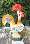 Vintage Rooster Talavera Mexican Pottery, Handmade Decorative Art for Indoor or Outdoor Home Decor, Housewarming Gift Idea