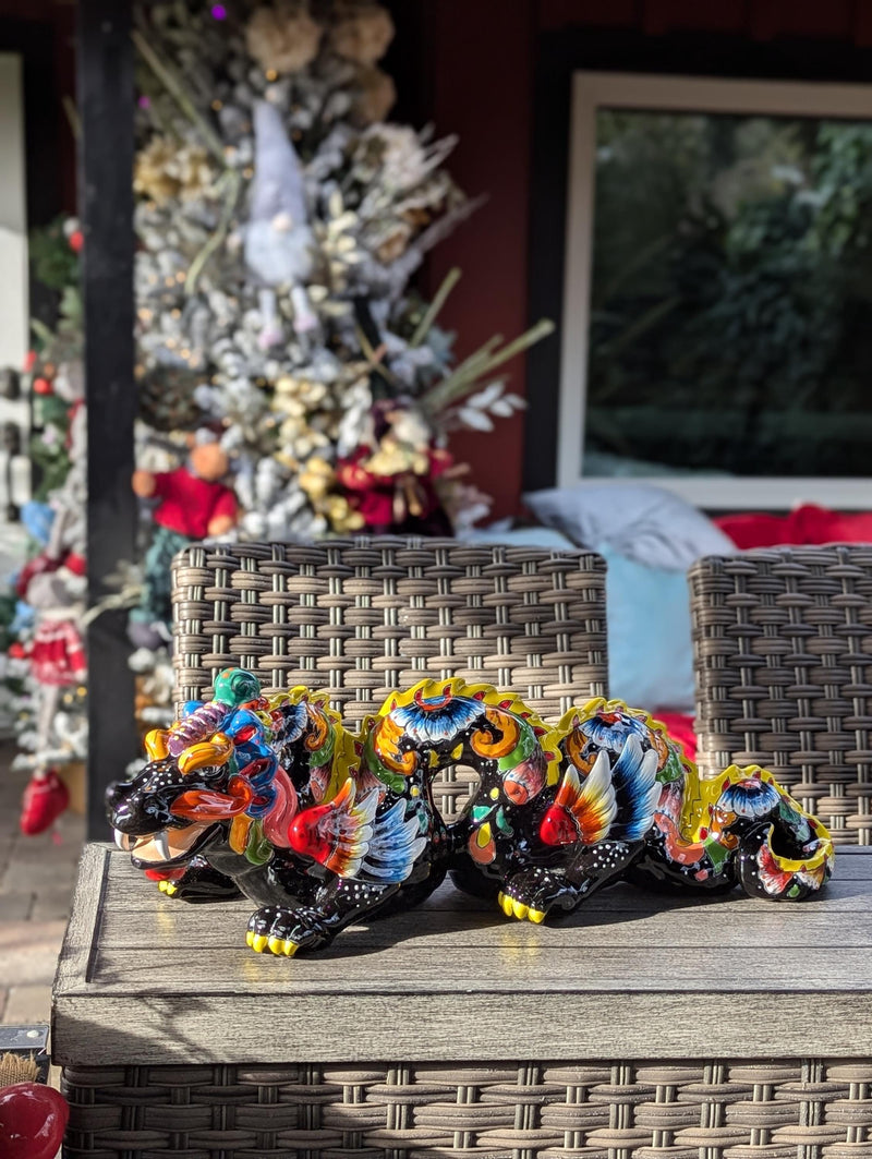 Dragon Home Decor & Garden Art | Gorgeous Handmade Talavera Dragon Will Enhance Your Home, Porch or Outdoor Decorations