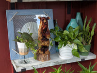 Brown Bear Home Decor & Yard Art | Handmade by Chainsaw in Texas Wooden Statue for Your Kitchen Counter, Home Accent or Yard Art