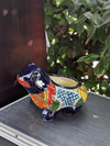 Colorful Frog Flower Pot and Ceramic Planter, Talavera Pottery Indoor Outdoor Planter, Talavera Pot and Mexican Planter, Small Pot