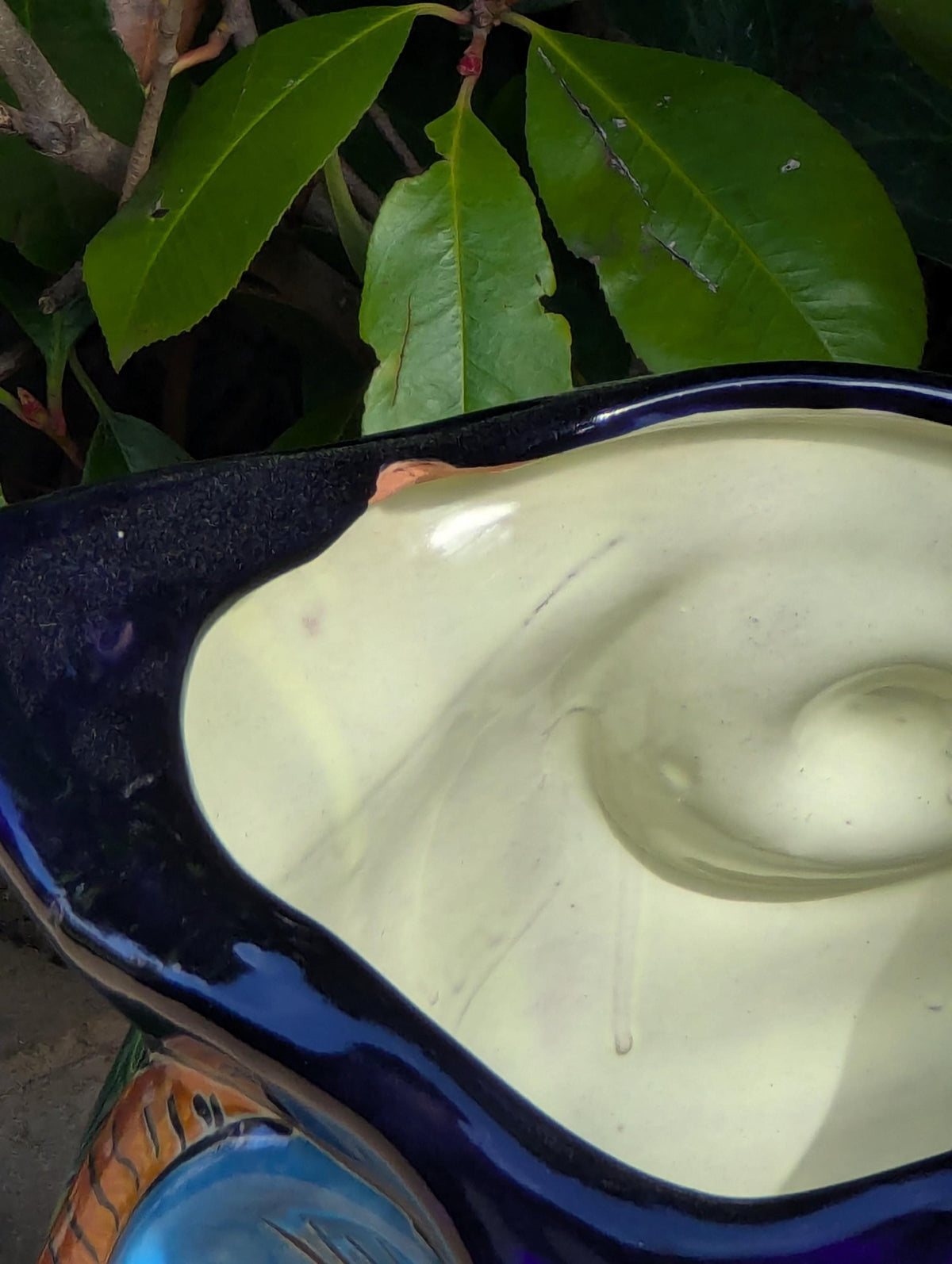 RIM CHIP | Gorgeous 14&quot; Owl Flower Pot, Ceramic Planter is Handmade Talavera Pottery for Outdoor Garden Decor, Discounted 45% for Small Chip
