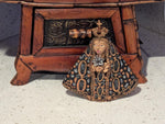 Handmade Figurine from Oaxaca Mexico | Mexican Art Sculpture for Shelf Decor or Home Decor | Original Clay Art Hand Painted Maiden