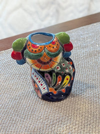 Axolotl Salamander Home Decor | Cute Ceramic Planter for Indoor Decor or Garden Decoration, Talavera Planter Pot is Handmade Mexican Pottery