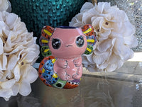 Axolotl Salamander Home Decor | Cute Ceramic Planter for Indoor Decor or Garden Decoration, Talavera Planter Pot is Handmade Mexican Pottery