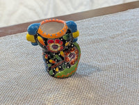 Axolotl Salamander Home Decor | Cute Ceramic Planter for Indoor Decor or Garden Decoration, Talavera Planter Pot is Handmade Mexican Pottery