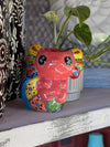 Axolotl Salamander Home Decor | Cute Ceramic Planter for Indoor Decor or Garden Decoration, Talavera Planter Pot is Handmade Mexican Pottery