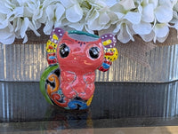 Axolotl Salamander Home Decor | Cute Ceramic Planter for Indoor Decor or Garden Decoration, Talavera Planter Pot is Handmade Mexican Pottery