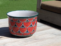 9" Tall Round Flower Pot & Ceramic Planter is Handmade Mexican Talavera Pottery, Garden and Home Decor | Great Housewarming Gift