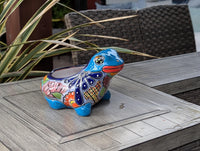 Frog Flower Pot and Ceramic Planter is Handmade Talavera Pottery for Indoor or Outdoor Planter, Small Mexican Planter Pot