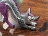 Fox Alebrije Mexican Art of Oaxaca Mexico, Handmade Home Decor Original Wood Sculpture, Unique Carved Animal Statue, Fox Sculpture Art