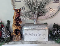 Brown Bear Home Decor & Yard Art | Handmade by Chainsaw in Texas Wooden Statue for Your Kitchen Counter, Home Accent or Yard Art