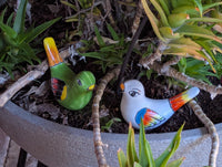 Talavera Birdie Home Decor | Ceramic Pottery Bird Statue & Small Bird Decor, Colorful Bird Art for Home, Yard or Garden Decor