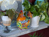 Ceramic Rooster Talavera Pottery Handmade in Mexico, Home Decor and Outdoor Garden or Porch Decor, Yard Art Unique Gift for Chicken Lovers