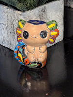 Axolotl Salamander Home Decor | Cute Ceramic Planter for Indoor Decor or Garden Decoration, Talavera Planter Pot is Handmade Mexican Pottery