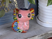 Axolotl Salamander Home Decor | Cute Ceramic Planter for Indoor Decor or Garden Decoration, Talavera Planter Pot is Handmade Mexican Pottery