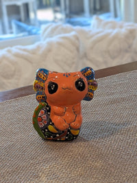 Axolotl Salamander Home Decor | Cute Ceramic Planter for Indoor Decor or Garden Decoration, Talavera Planter Pot is Handmade Mexican Pottery