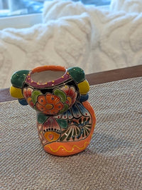 Axolotl Salamander Home Decor | Cute Ceramic Planter for Indoor Decor or Garden Decoration, Talavera Planter Pot is Handmade Mexican Pottery