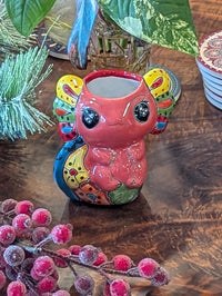 Axolotl Salamander Home Decor | Cute Ceramic Planter for Indoor Decor or Garden Decoration, Talavera Planter Pot is Handmade Mexican Pottery