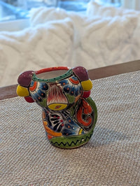 Axolotl Salamander Home Decor | Cute Ceramic Planter for Indoor Decor or Garden Decoration, Talavera Planter Pot is Handmade Mexican Pottery