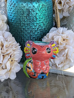 Axolotl Salamander Home Decor | Cute Ceramic Planter for Indoor Decor or Garden Decoration, Talavera Planter Pot is Handmade Mexican Pottery