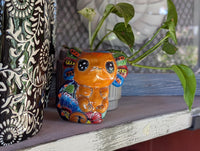 Axolotl Salamander Home Decor | Cute Ceramic Planter for Indoor Decor or Garden Decoration, Talavera Planter Pot is Handmade Mexican Pottery