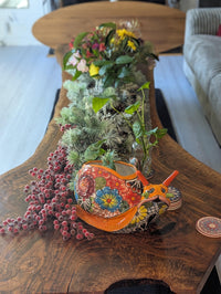 Talavera Snail Planter, Ceramic Mexican Planter Pot for Indoor Home Decor or Outdoor Garden Decor is also Exquisite Hand Painted Yard Art