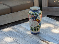 Hummingbird Vase is Exquisite Handmade Mexican Pottery | Decorative Ceramic Floral Vase is Gorgeous Indoor Home Decor or Shelf Decor