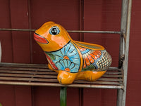 Frog Flower Pot and Ceramic Planter is Handmade Talavera Pottery for Indoor or Outdoor Planter, Small Mexican Planter Pot