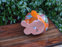 Handmade Talavera Cat Plant Pot | Ceramic Planter & Mexican Yard Art Will Infuse Your Home or Garden Decor with a Burst of Rainbow Colors