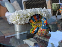 Talavera Turkey Flower Pot for Outdoor Decor or Garden Decorations, Planter Pot is Handmade Mexican Pottery, great as Turkey Lover Gifts
