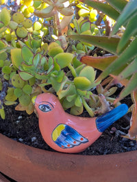 Talavera Birdie Home Decor | Ceramic Pottery Bird Statue & Small Bird Decor, Colorful Bird Art for Home, Yard or Garden Decor