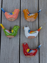 Talavera Birdie Home Decor | Ceramic Pottery Bird Statue & Small Bird Decor, Colorful Bird Art for Home, Yard or Garden Decor