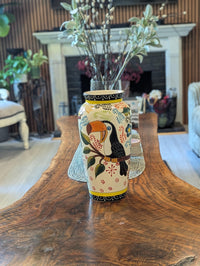 Toucan Ceramic Vase | Exquisite Handmade Talavera Mexican Pottery is a Decorative Toucan Floral Vase & Gorgeous Home Decor or Centerpiece
