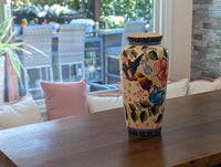 Hummingbird Vase is Exquisite Handmade Mexican Pottery | Decorative Ceramic Floral Vase is Gorgeous Indoor Home Decor or Shelf Decor