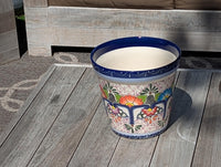 10.5" Round Ceramic Planter is Exquisite Handmade Mexican Pottery - Use as Outdoor Garden Decor, Indoor Home Decor, Flower Pot Centerpiece