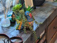 Talavera Turkey Flower Pot for Outdoor Decor or Garden Decorations, Planter Pot is Handmade Mexican Pottery, great as Turkey Lover Gifts