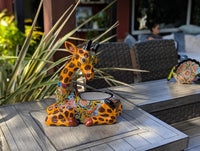 Talavera Giraffe Flower Pot for Outdoor Decor or Garden Decorations, Planter Pot is Handmade Mexican Pottery, great as Turkey Lover Gifts