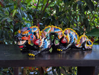 Pre-Order | Dragon Home Decor & Garden Art | Gorgeous Handmade Talavera Dragon - Enhance Your Home, Porch or Outdoor Decorations, Ships 10-1